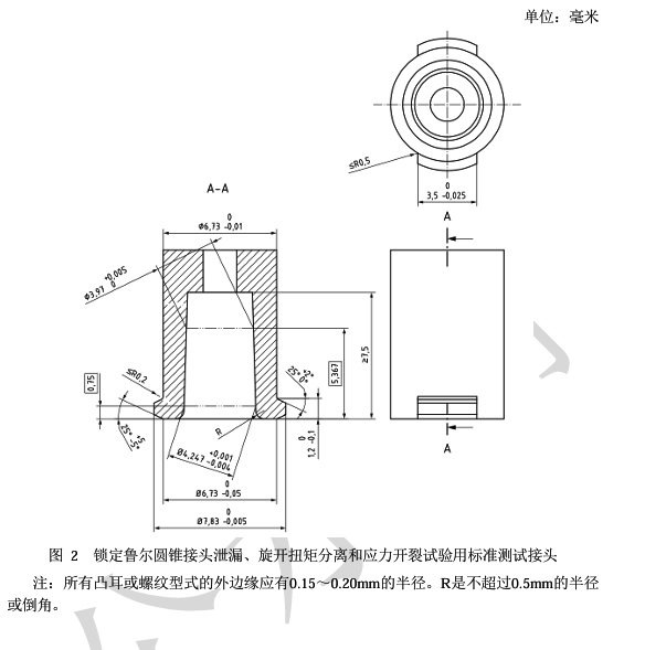 锁定鲁尔圆锥接头泄漏、旋开扭矩分离和应力开裂试验用标准测试接头.jpg